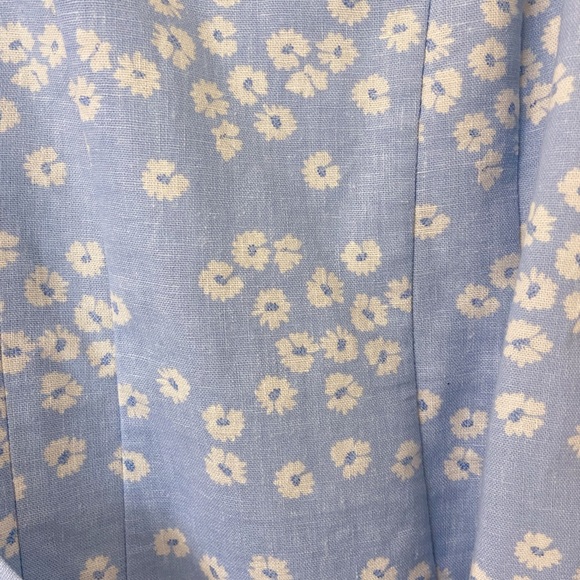 Zara floral print linen mini dress - Picture 7 of 8